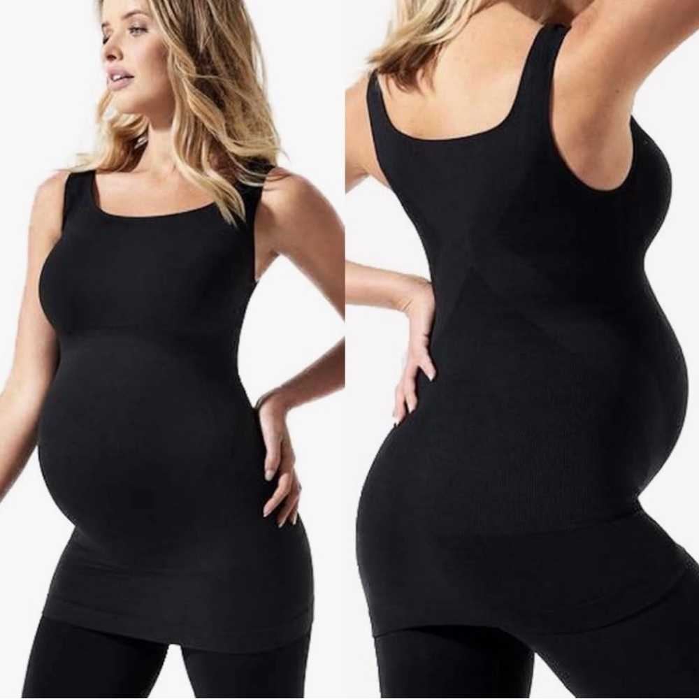 BLANQI Everyday Maternity Belly Support Tank Top in Black